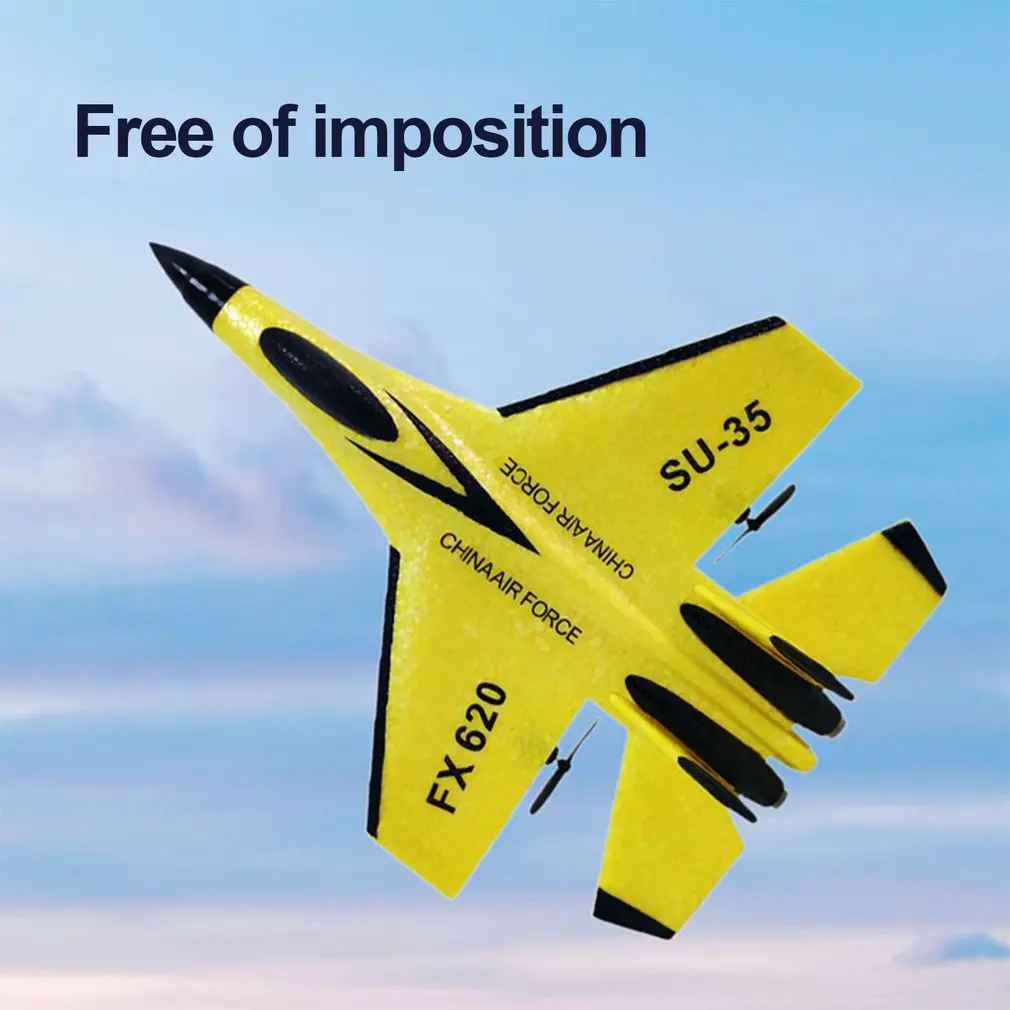 FX-620 SU-35 RC รีโมทคอนโทรลเครื่องบิน 2.4G รีโมทคอนโทรล Fighter Hobby เครื่องบินเครื่องร่อนเครื่องบินโฟม EPP ของเล่น RC เครื่องบินเด็กของขวัญ