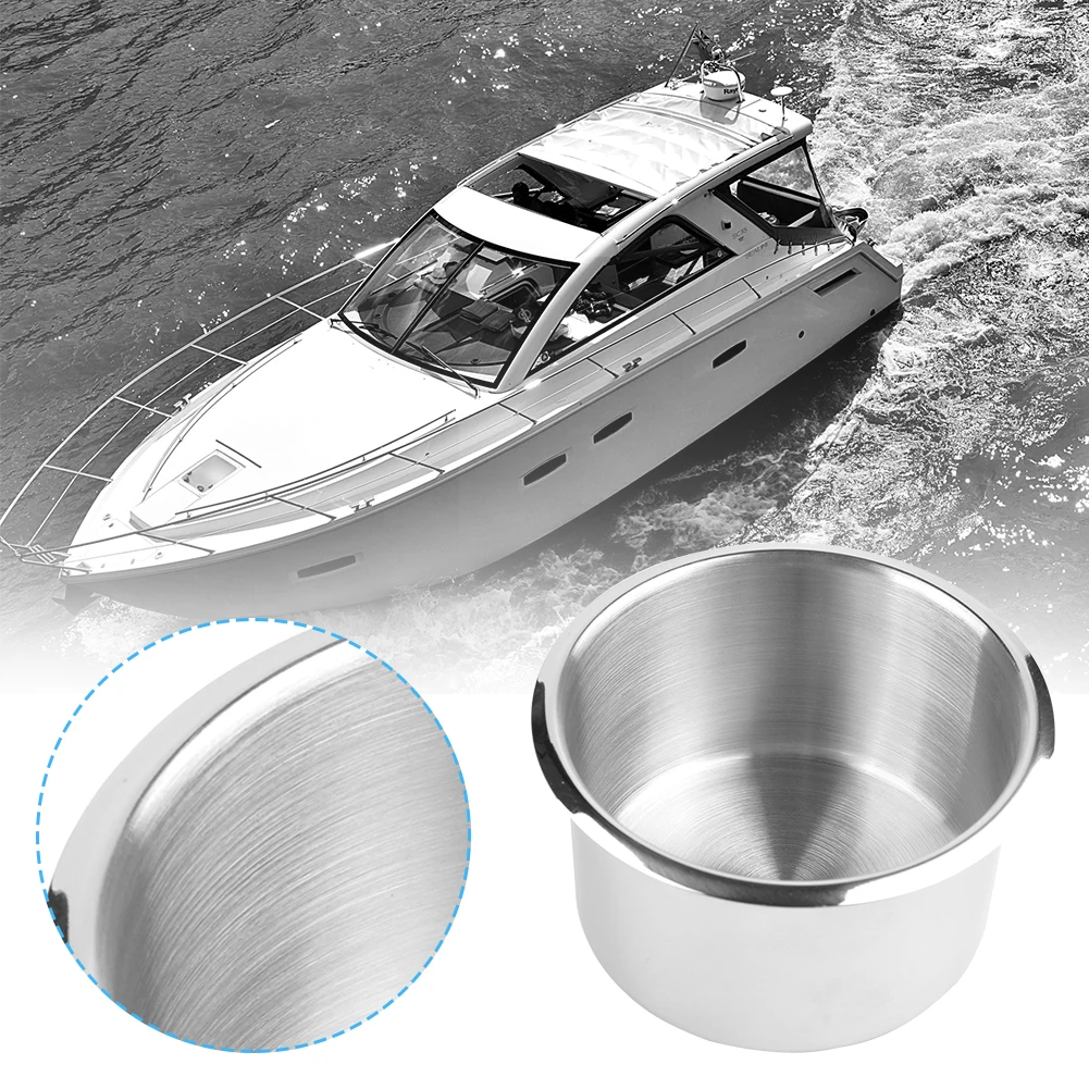 Stainless Steel Cup Drinking Holder Portable Durable Cup Organizer for Marine Boat Car Truck Camper Storage Car Accessories