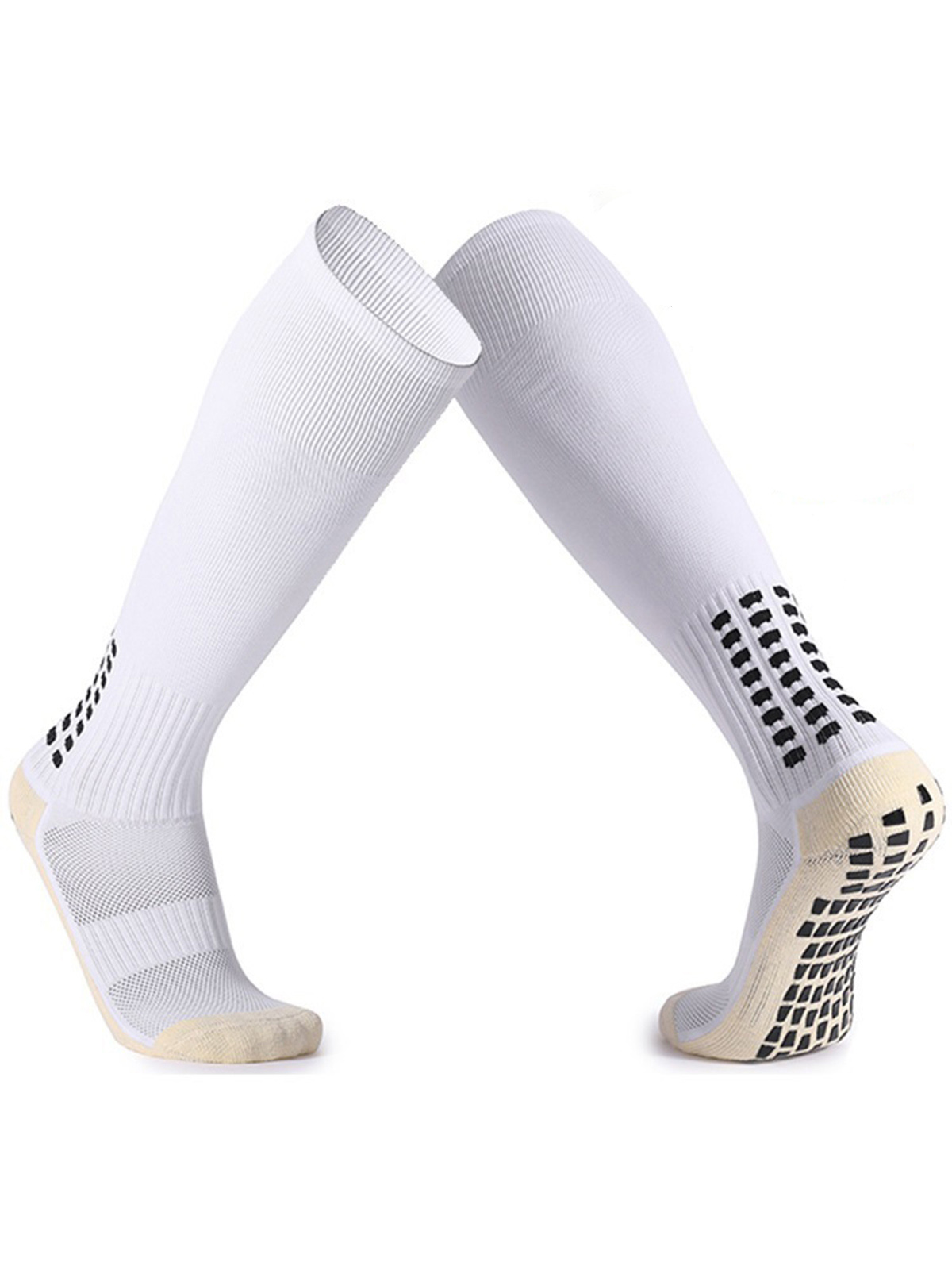 Antislip voetbalkniekousen, antislip voetbal/basketbal/hockey sportgrip sokken 1/2 paar