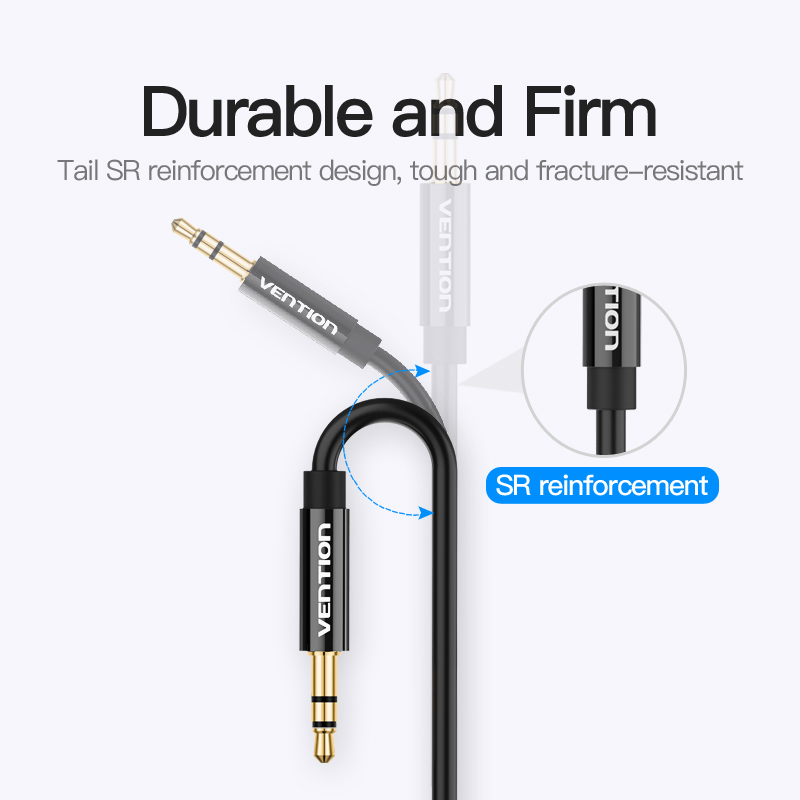 Adaptador de audio para auriculares Vention de 3,5 mm, 1 conector macho a 2 hembras, divisor en Y para altavoz de portátil, cable auxiliar PS5, estéreo doble