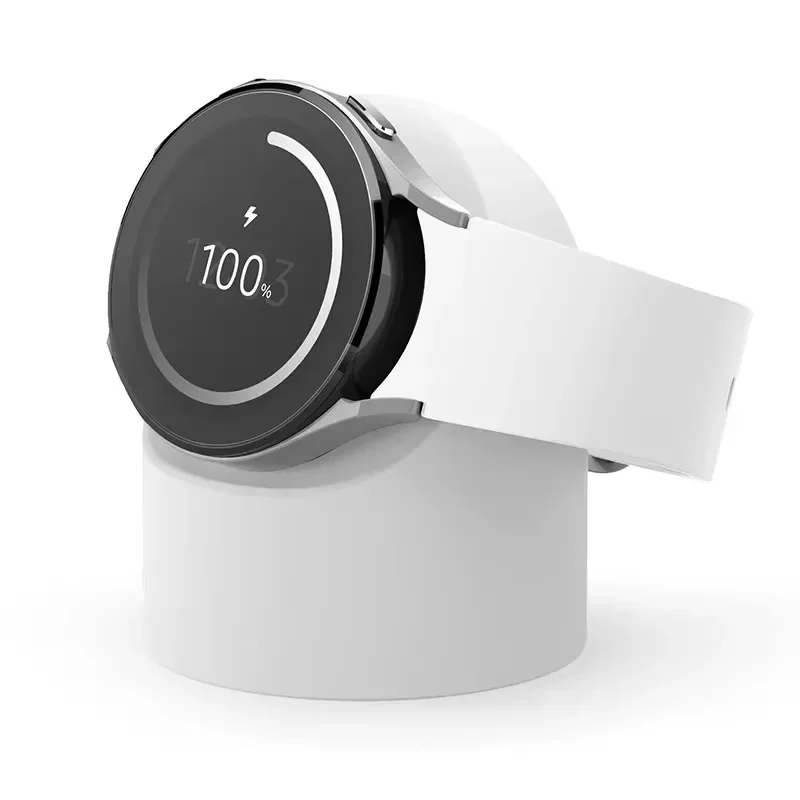 2025 compatível com samsung galaxy watch 5 carregador suporte 40 44 46mmgalaxy watch3 4 5 pro carregador suporte de silicone 45mm novo quente