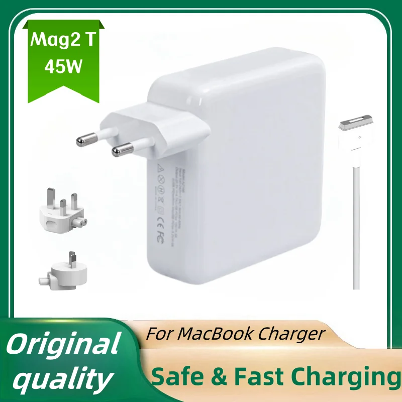 45W Magsafe 2 Charger For MacBook Air 11" 13" A1465 A1436 A1466 A1435 for Mag* 2 14.85V 3.05A Laptop Power Adapter Charger