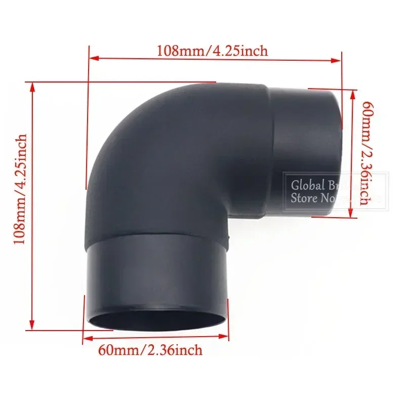 42/60/75/90mm Car Heater Ducting Reducer Hose Outlet Tube Connector Heater Ducting Pipe Joiner Connector For Eberspacher Webasto