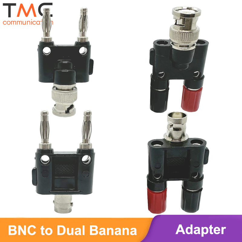 BNC auf Bananenstecker Splitter BNC Buchse auf Dual Banana Buchse Binding Post RF Koax Adapter für HF Radio Antenne