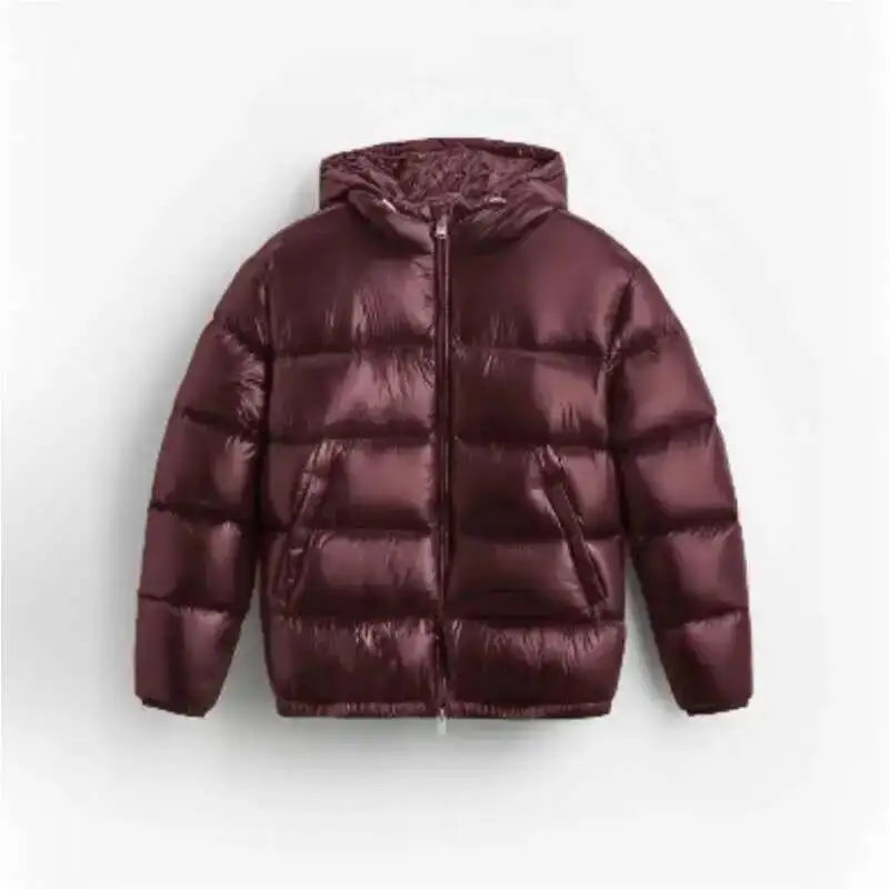 HKSH Herfst Winter Nieuwe heren Tij Donker Elegant Eenvoudig Gewatteerde Jas Katoenen Jas Met Capuchon Casual Ins Fashion Chic Rits Top HK3588
