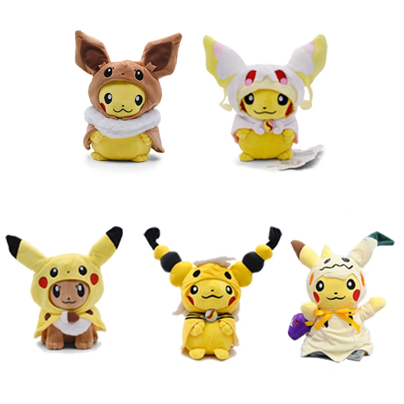 Игрушка для косплея Покемон Пикачу, Charizard Snorlax Garchomp, тиранит, гидригон, аниме Eevee Lapras, Мягкая Плюшевая Кукла морпеко, плюшевая кукла