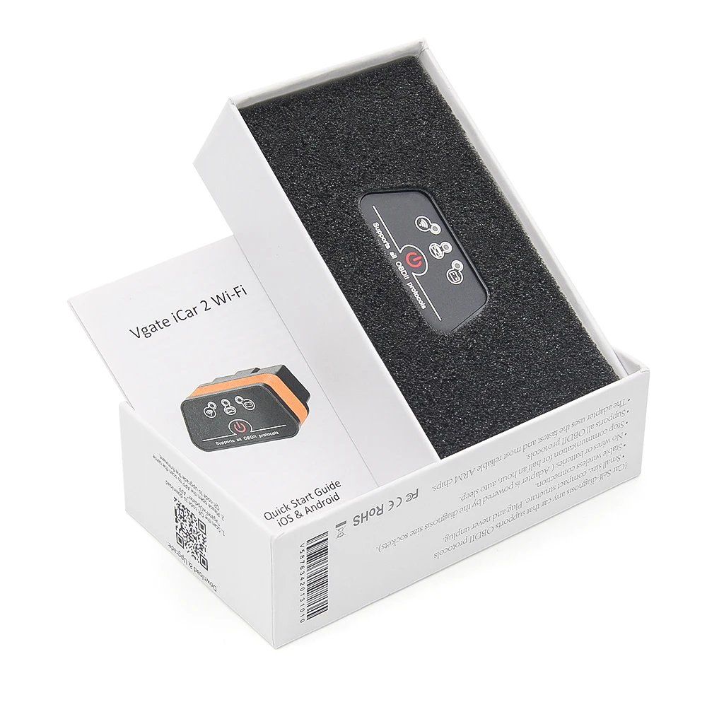 Vgate icar2 elm327 v2.0 obd2 scanner für android ios bluetooth 2,2 wifi obd 2 auto diagnose tool code leser pk konnwei kw906