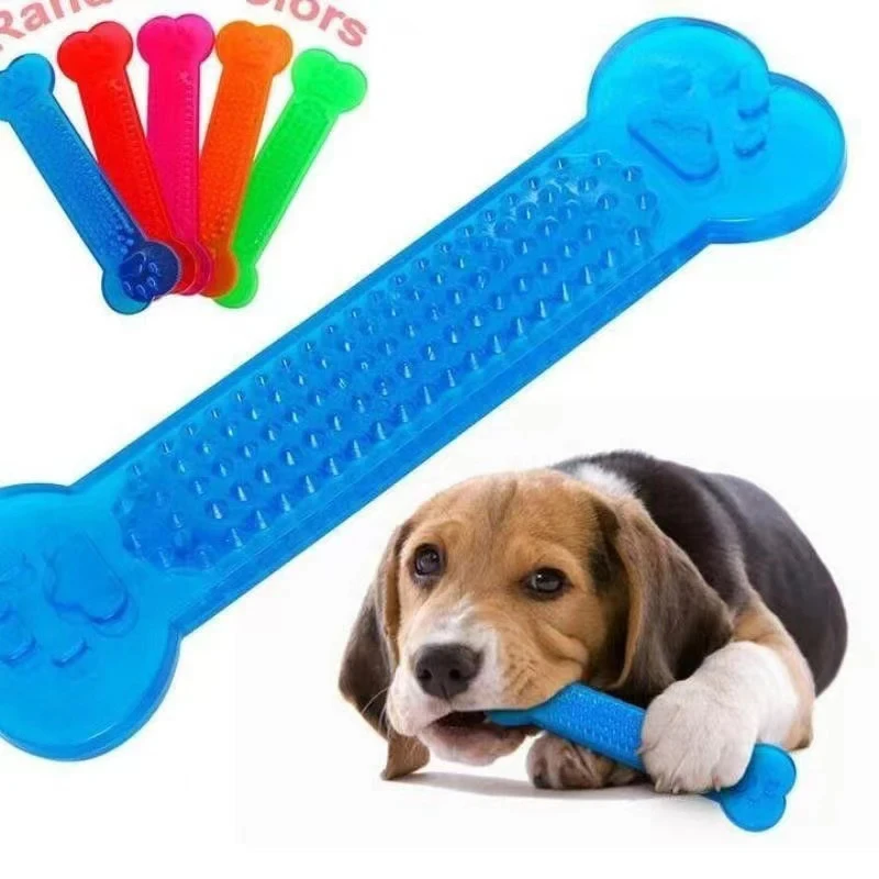 Juguetes para masticar para perros, juguete de hueso de goma, masticadores agresivos, cepillo de dientes para perros, cachorros, cuidado Dental para perros, accesorios para mascotas