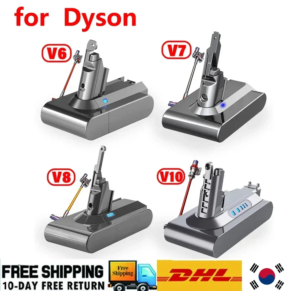 Перезаряжаемая батарея для пылесоса Dyson V6 V7 V8 V10 11 серии SV07 SV09 SV10 SV12 DC62 Absolute Fluffy Animal Pro Bateria