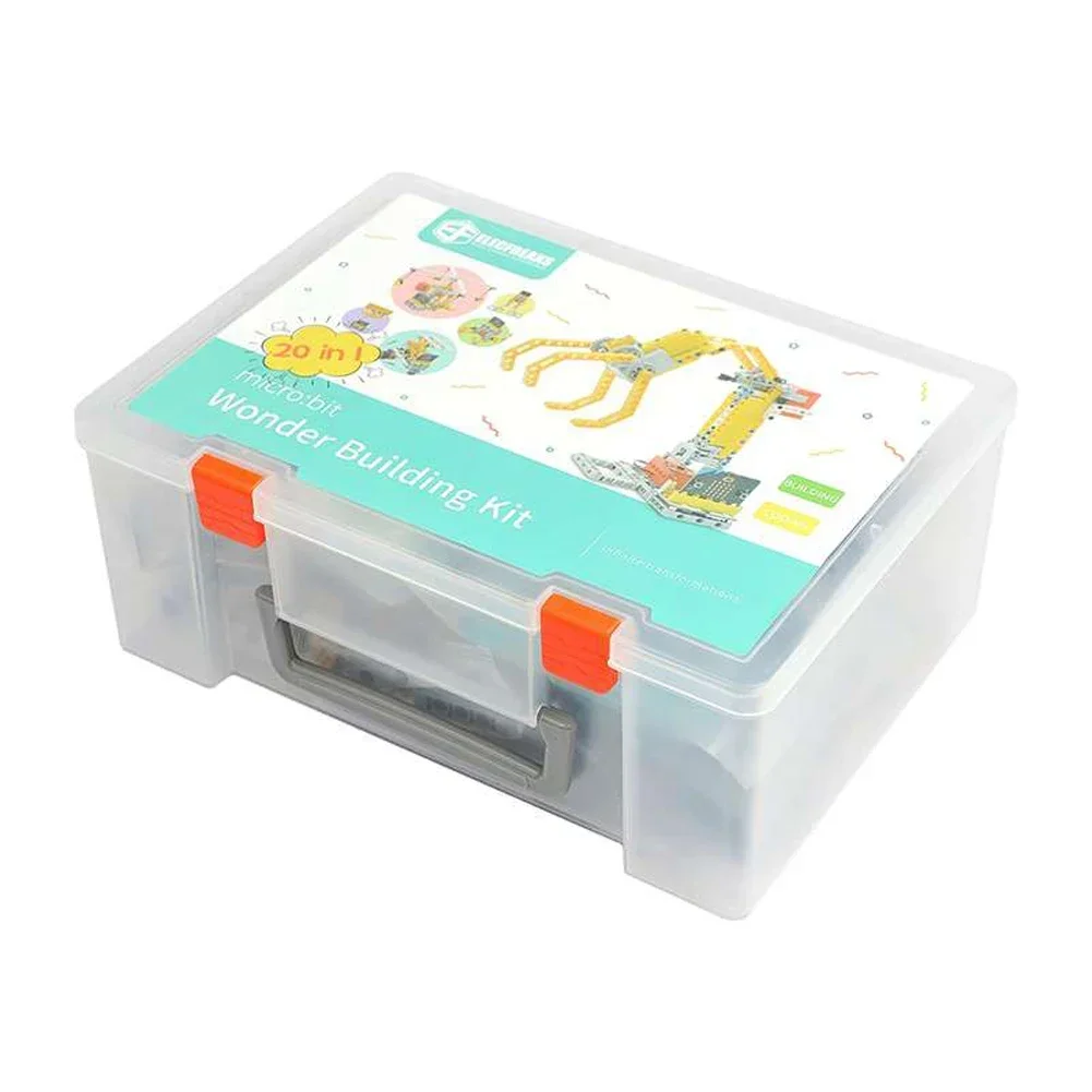 ELECFREAKS Micro:bit 32 EM 1 Wonder Building Kit Placa de Expansão Wukong para Blocos de Construção de Quebra-cabeça Microbit Kids Fun Coding STEM