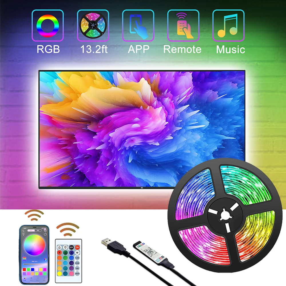 20-m RGB 5050 LED TV backplane Oświetlenie dekoracyjne z podświetleniem LED TV Oświetlenie LED do telewizora backplane salon oświetlenie dekoracyjne