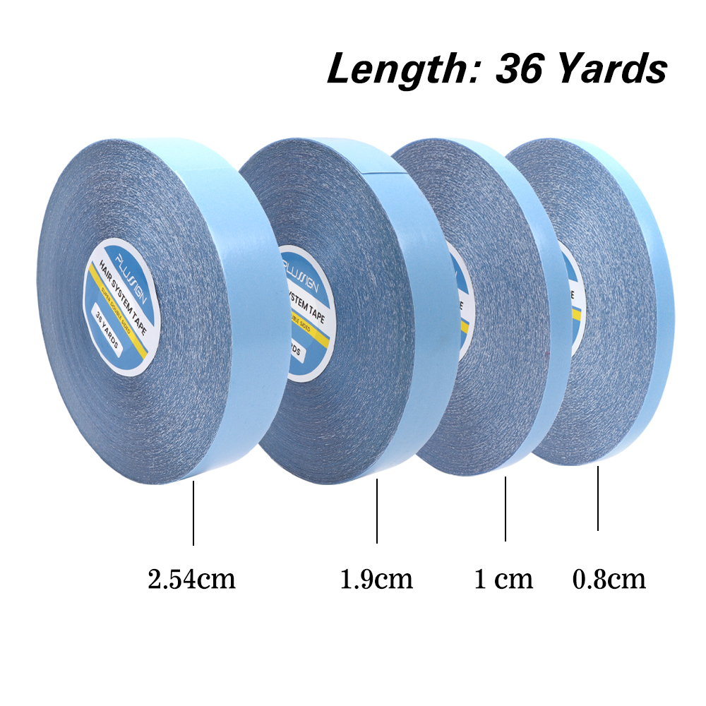 36 jardas/rolo fita do sistema de cabelo para extensões de cabelo sem brilho ligação dupla face peruca dianteira do laço fita adesiva substituir fita