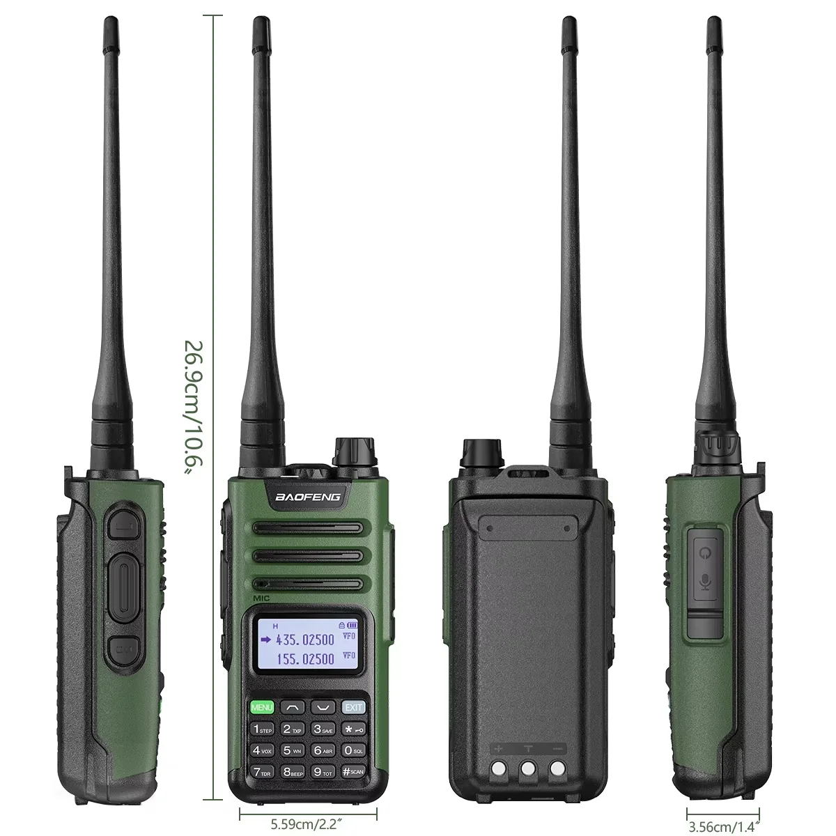 Baofeng M-13 Pro V2 Air Band Walkie Talkie Long Range Wireless Copy Frequency Multi Band NOAA Type-C AM Two Way Radio
