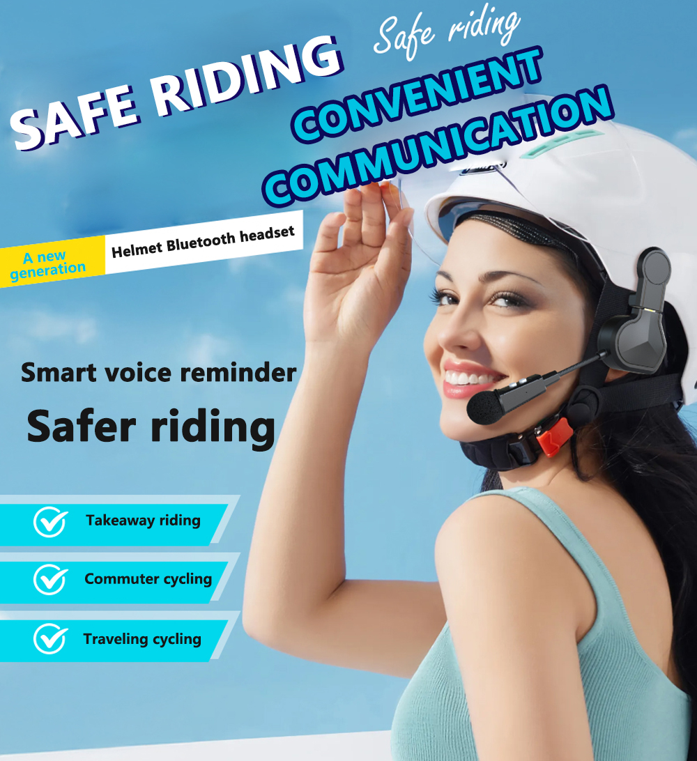 Motorrad Bluetooth Headset Wireless Stereo Moto Helm Kopfhörer Musik Player Freisprecheinrichtung Kopfhörer mit Clip Halter