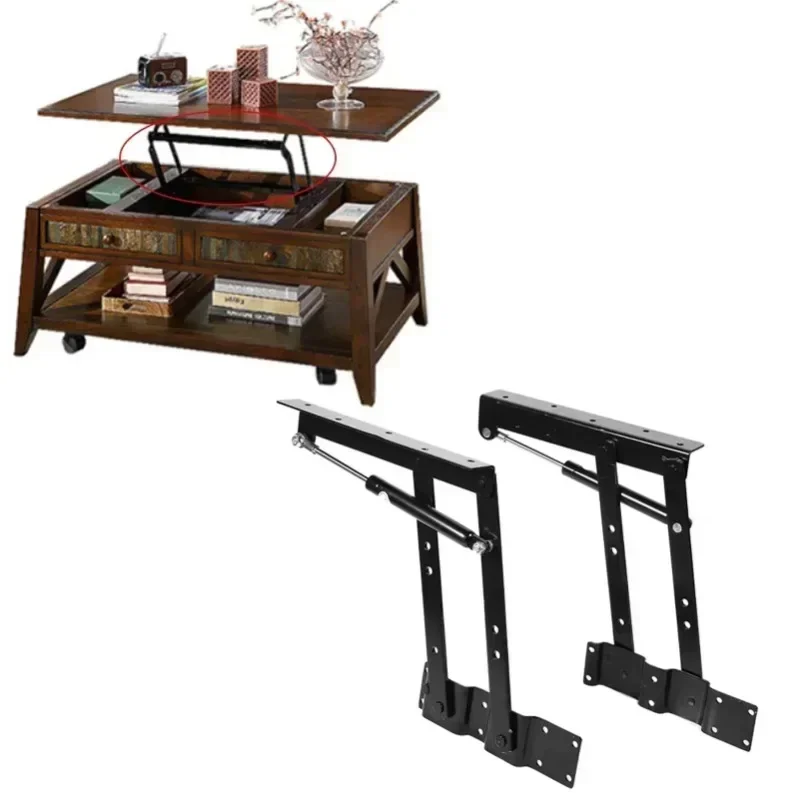 2PCS กาแฟตาราง Multi-Functional Desktop พับ Lifter Hydraulic Air สนับสนุนยก Rod พับเฟอร์นิเจอร์ฮาร์ดแวร์
