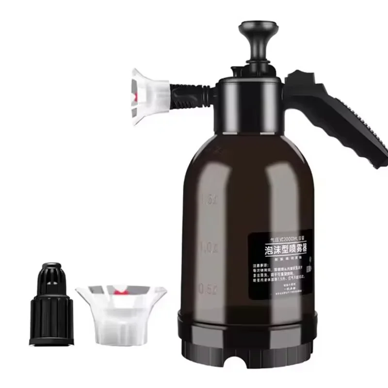 1/2 Uds 2L bomba de mano rociador de espuma lavadora neumática espuma de nieve botella de Spray de lavado de coches de alta presión para limpieza del hogar del coche