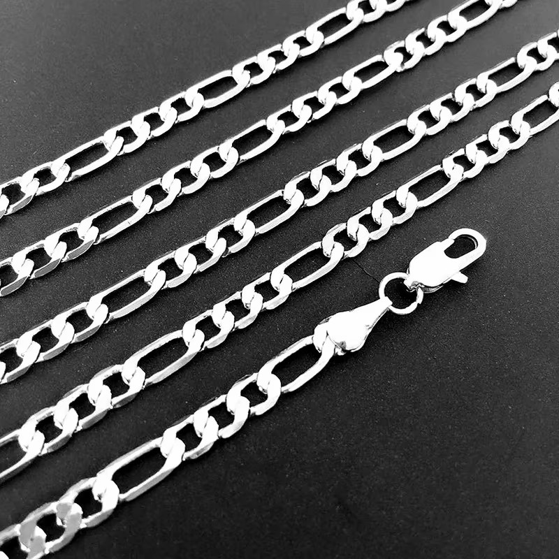 卸売 925 スターリングシルバーネックレス 2-12 ミリメートル幅 40-75 センチメートルロングチェーンロブスタークラスプ男性と女性の婚約ジュエリー
