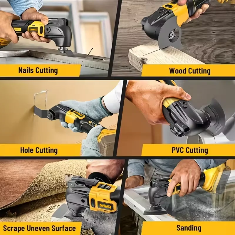 Dewalt 20V Quick release Oscillating tool Brushless Multi functional tool Renovator Electric trimmer Compatible for Dewalt