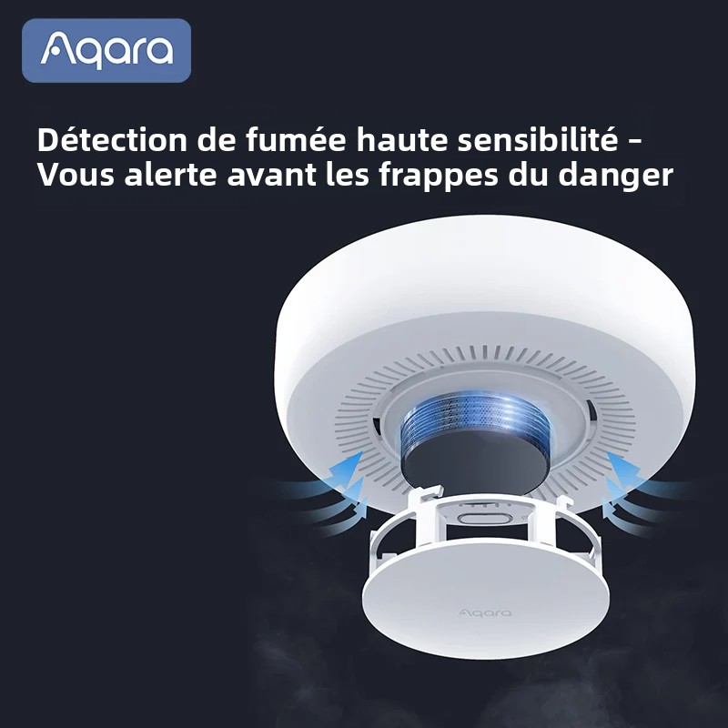 Aqara nouvelle détecteur de fumée intelligent Zigbee 3.0 détecteur de fumée Protection incendie alarme de sécurité à domicile alarme sonore et lumineuse avec Homekit Mi Home