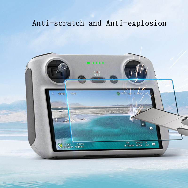 HD Tempered Glass Film for DJI Mini 4 Pro RC 2 Remote Control Anti-scratch Screen Protector Mini 4 Pro RC2 Remote Accessories