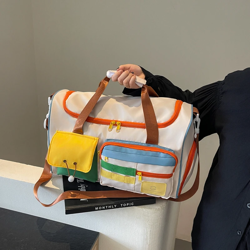 Bolsa de viagem de grande capacidade para viagens, ioga ao ar livre e treinamento de ginástica - perfeita para escapadas de fim de semana, entusiastas de fitness