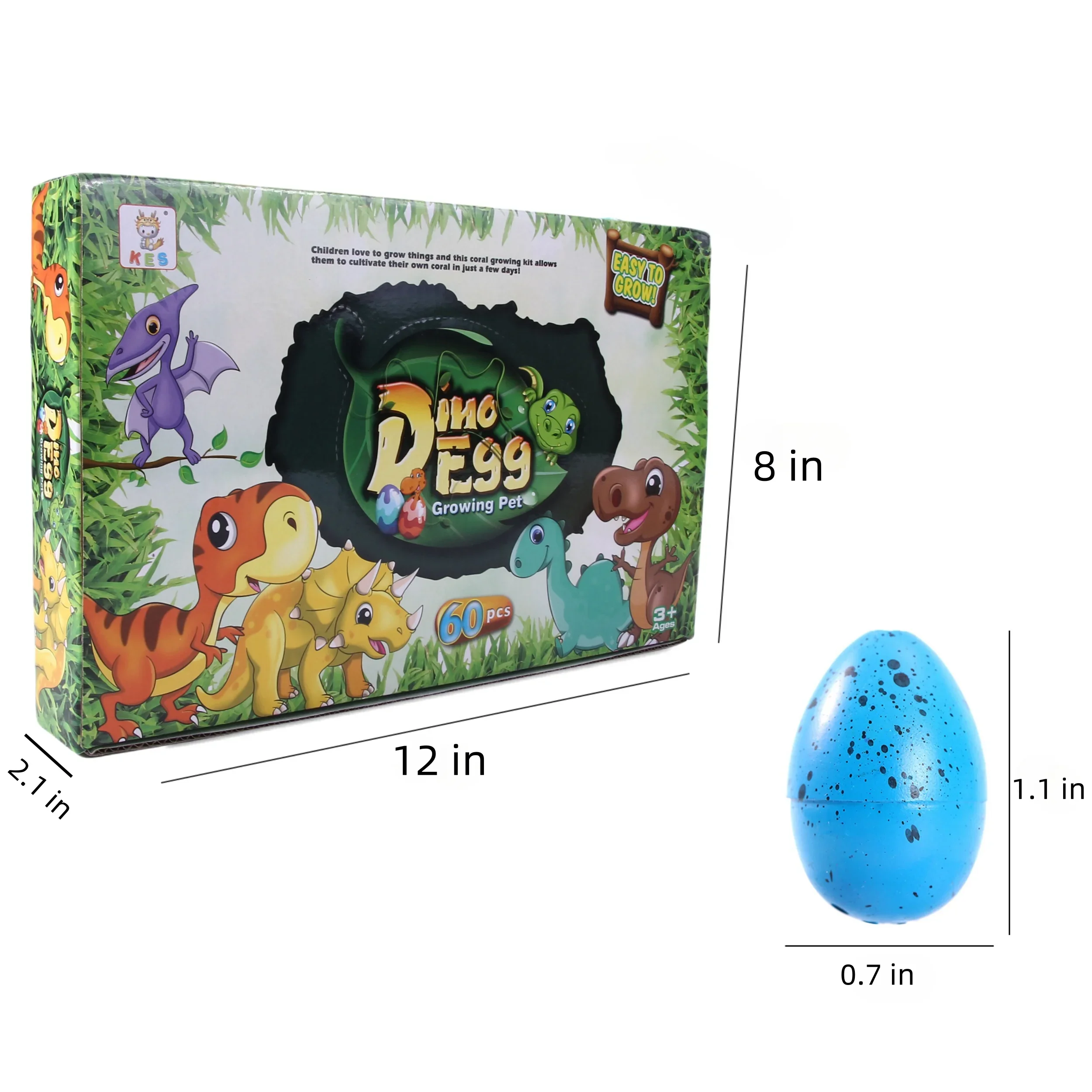 SUNPAO 60PCS EVA material Soak in water to hatch dinosaur egg toys Soak in water to hatch dinosaur egg toys education toys