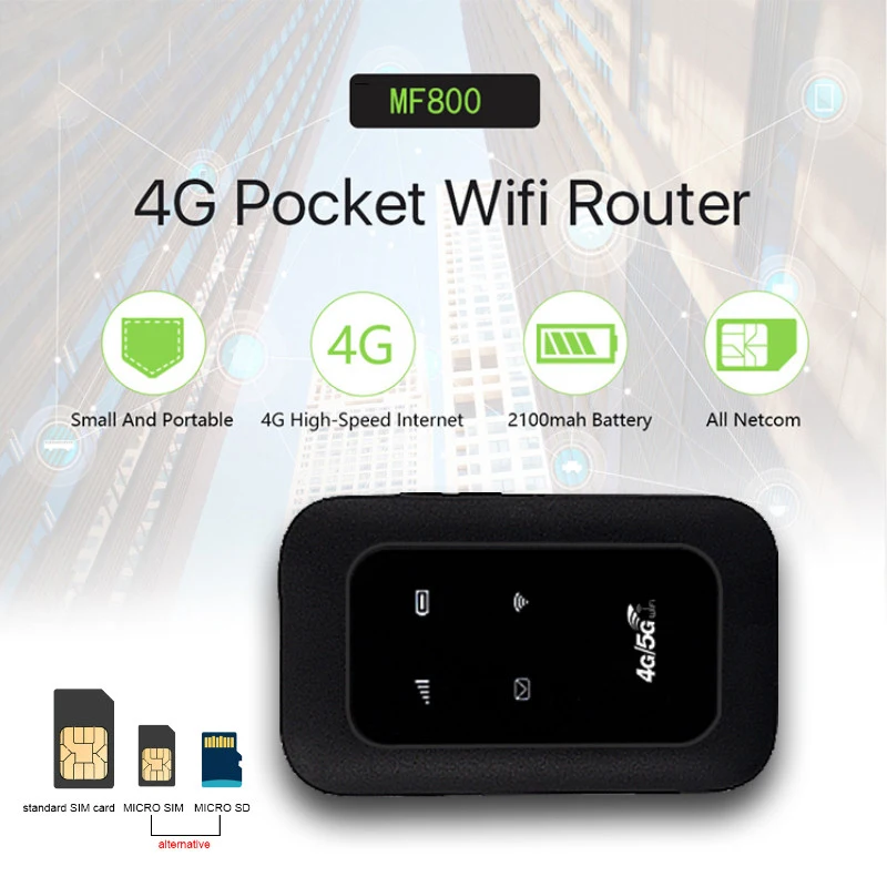 EATPOW-enrutador Wifi de bolsillo 4G, módem de 150Mbps, punto de acceso WiFi móvil, módem inalámbrico Mifi, ranura para tarjeta SIM