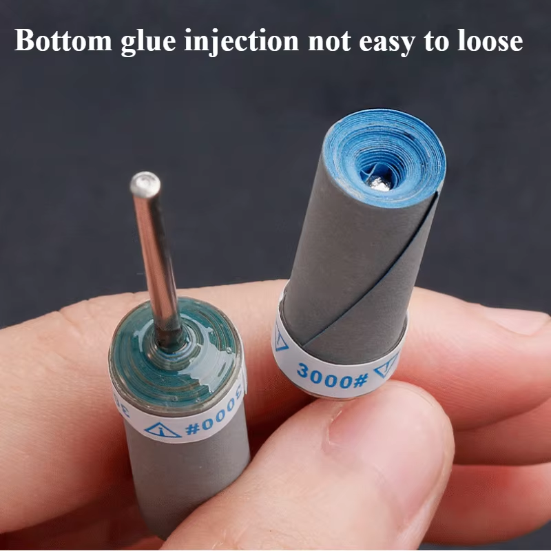 1 peça 120-7000 cabeça de moagem de haste de lixa cilíndrica, 2.35 alças usadas para polimento e ferramentas de moagem na produção de joias