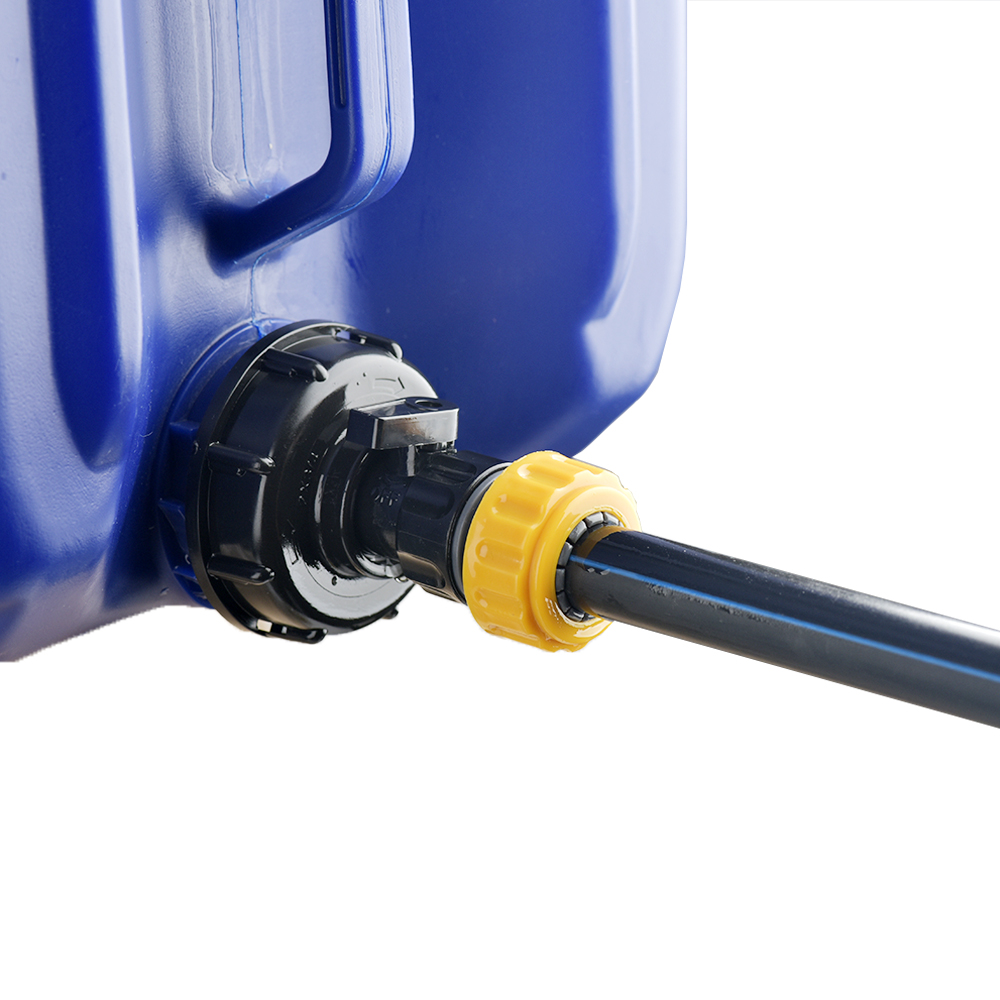 Adaptador de tanque de agua IBC de 1000L, accesorios de barril de tonelada, con conector de manguera rápida de jardín de 1/2 3/4 pulgadas, accesorio de válvula para el hogar y el jardín