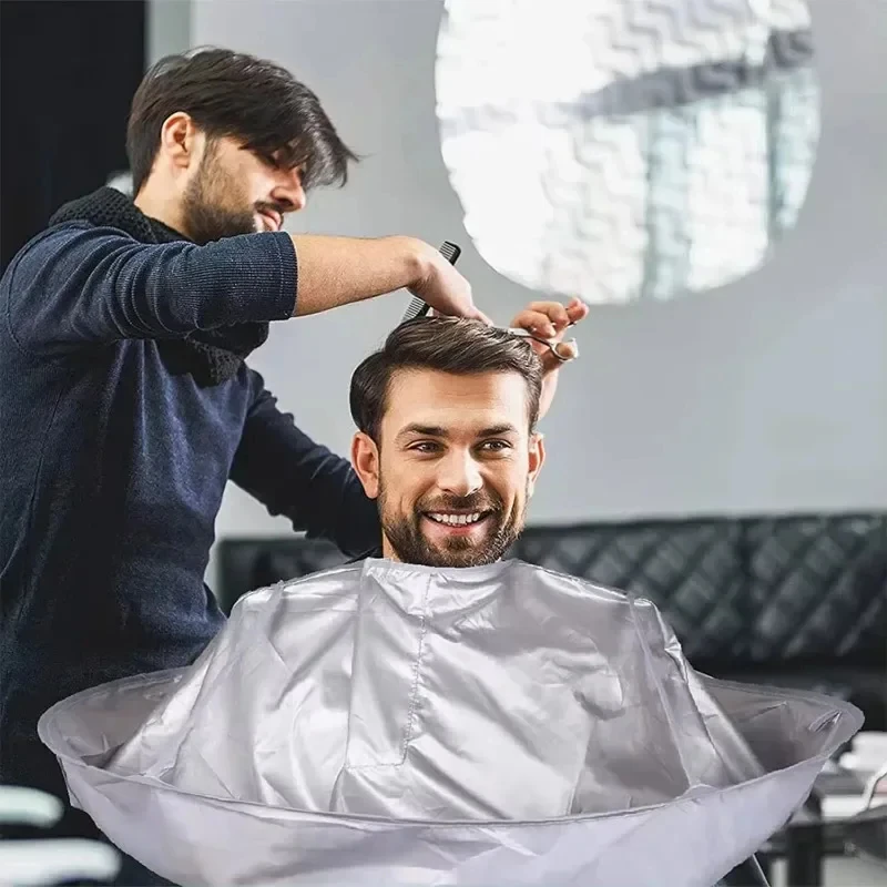 クリエイティブ DIY エプロンヘアカットマントコートサロン理容師スタイリストケープ傘散髪マント理髪ホームクリーニングプロテクター