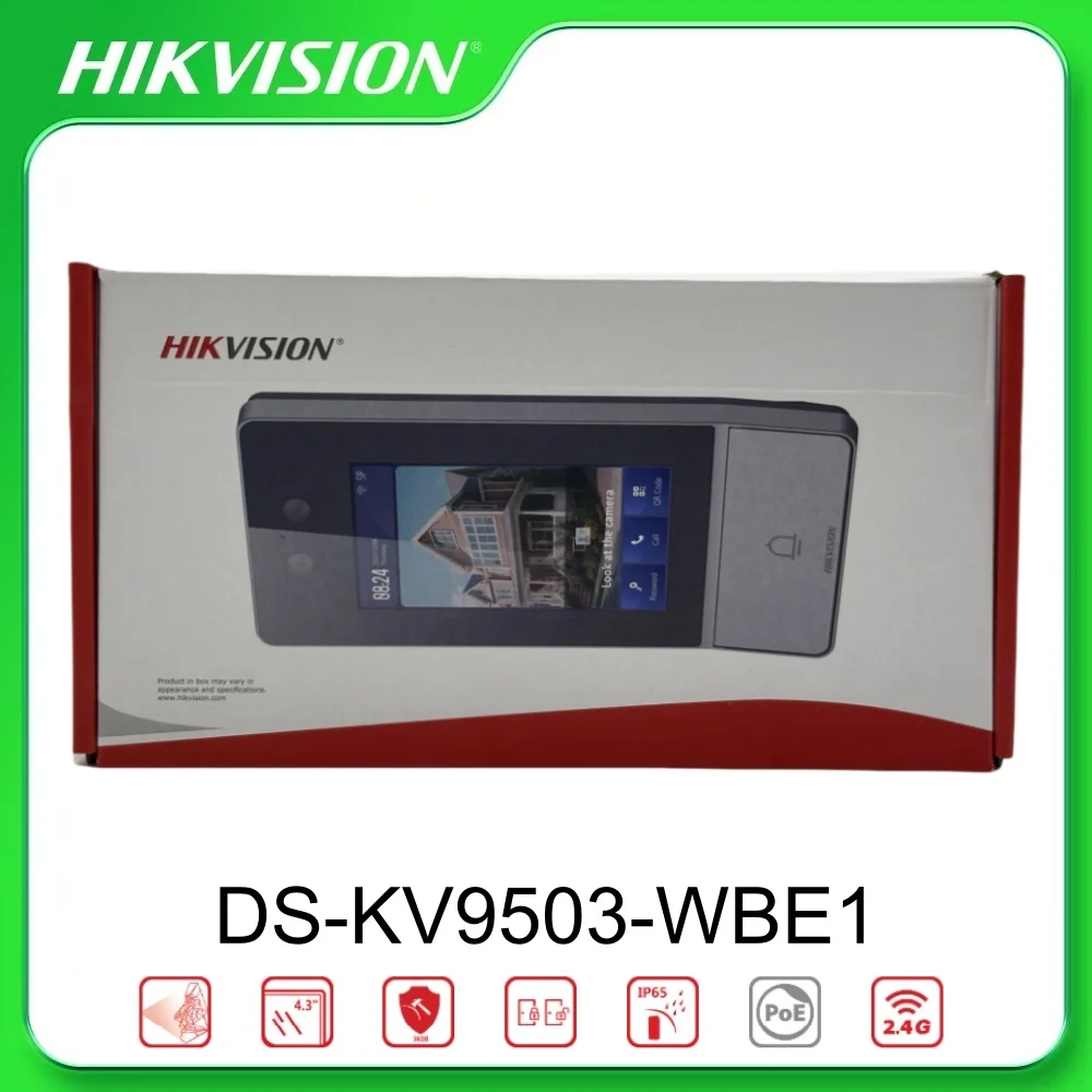 Hikvision DS-KV9503-WBE1 Metal resistente ao vandalismo Reconhecimento facial IP Villa Door Station DS-KH6320-WTE1 DS-KV6113/8113-WPE1