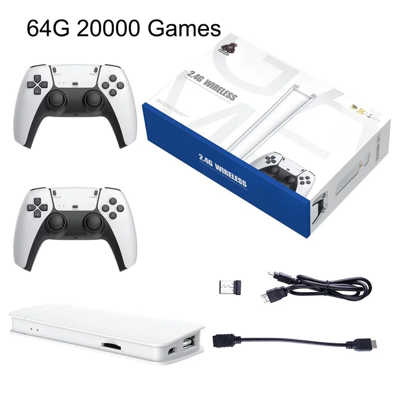 M15 Video Game Stick 4K 64G 20000+ Retro Games Handheld Video Game Console Draadloze Gamepads HD Gaming Consola 20+ Simulators