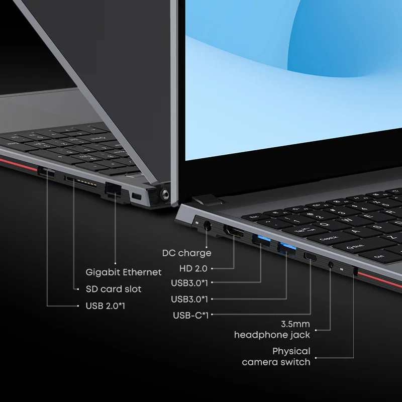 Ноутбук CHUWI CoreBook XPro Core i5-1235U/12450H, 10/8 ядер, игровой ноутбук, 15,6-дюймовый FHD-экран, 16 ГБ ОЗУ, 512 ГБ SSD, металлический корпус, ноутбук