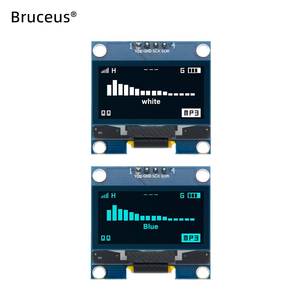 1.3" 128X64 Double-Color SH1106 OLED LCD LED IIC I2C Display Module White Blue  Drive Chip 1.3-inch  Communicate For Arduino