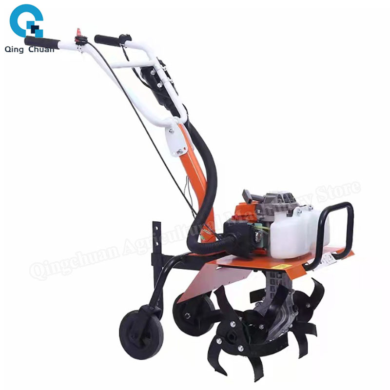 Pequeño microcultivador de gasolina multifunción Minitype maquinaria de cultivador rotativo herramientas de jardín agrícolas