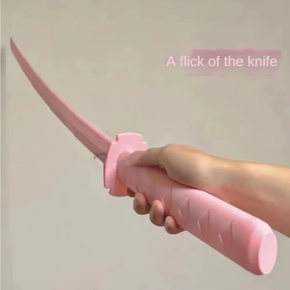 Knife Adult Photo Props Retractable Folding Samurai Sword Role-playing Props Creative Stress Relief Toys