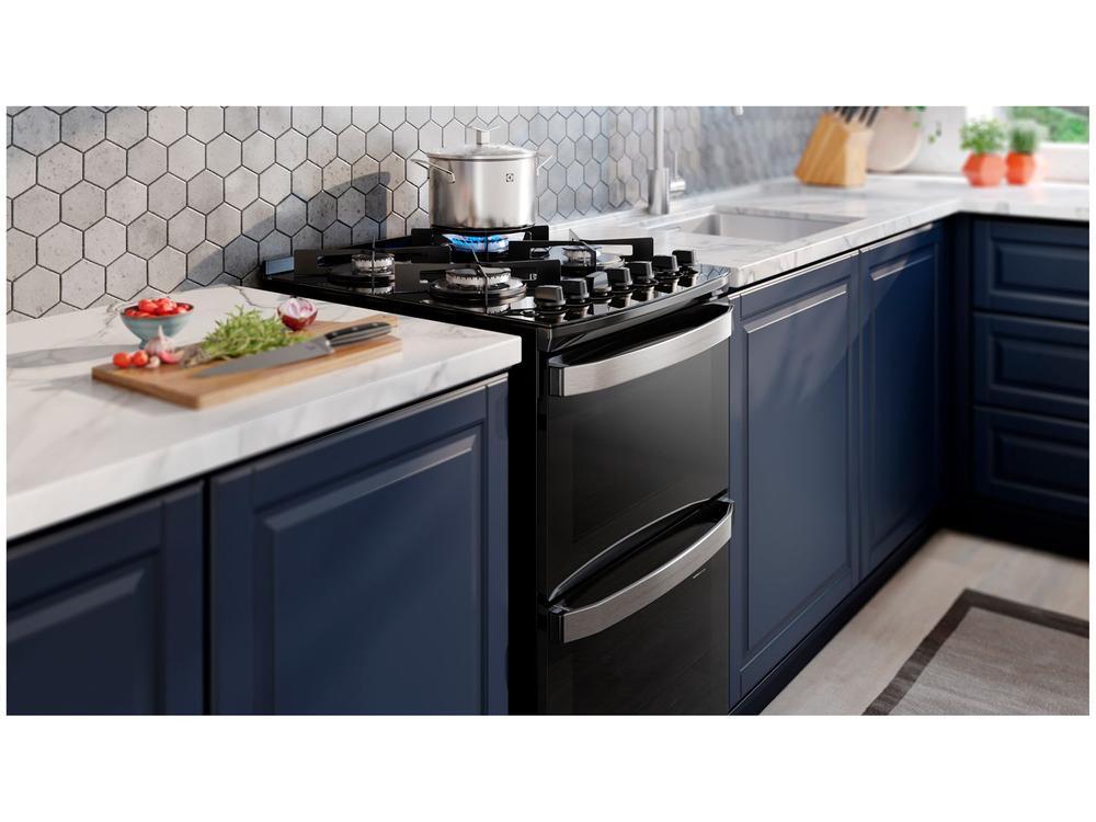 Fogão 4 Bocas Electrolux Mesa de Vidro Preto com