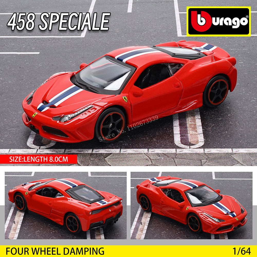 Bburago 1:64 Original Ferrari SF90 SP1 458 ENZO F40 F12TDF SF90 Automodellserie Kinder Weihnachten Junge Geschenkspielzeug