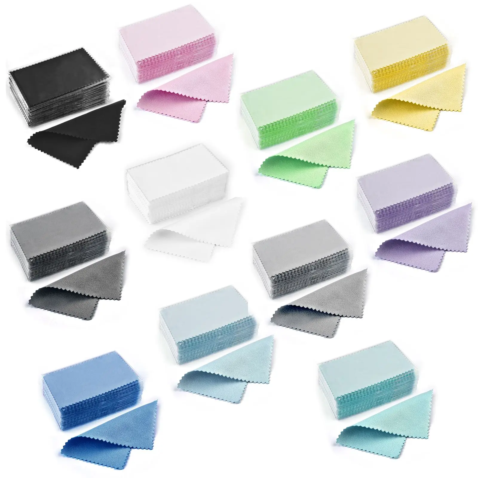50 sztuk 10x6.3cm/8x6cm srebrny środek do czyszczenia polskiego wytrzyj ściereczkę do srebrnej metalowej biżuterii narzędzia czyszczenie ściereczka do polerowania