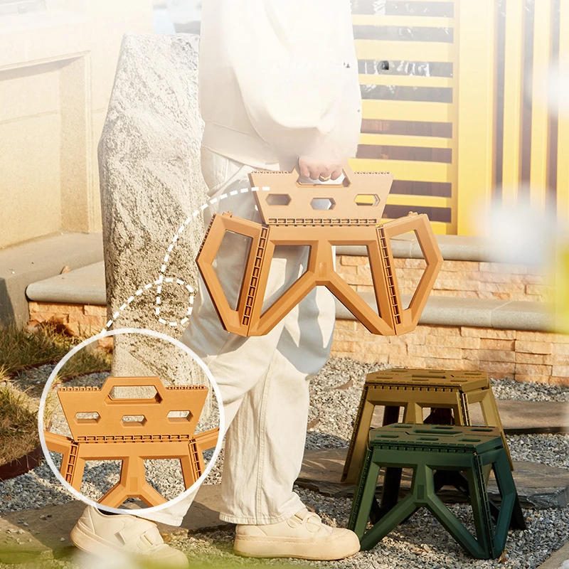 Outdoor Small Stool Portable Folding Stool High Load Bearing Durable Small Chair Fishing Stool Beach