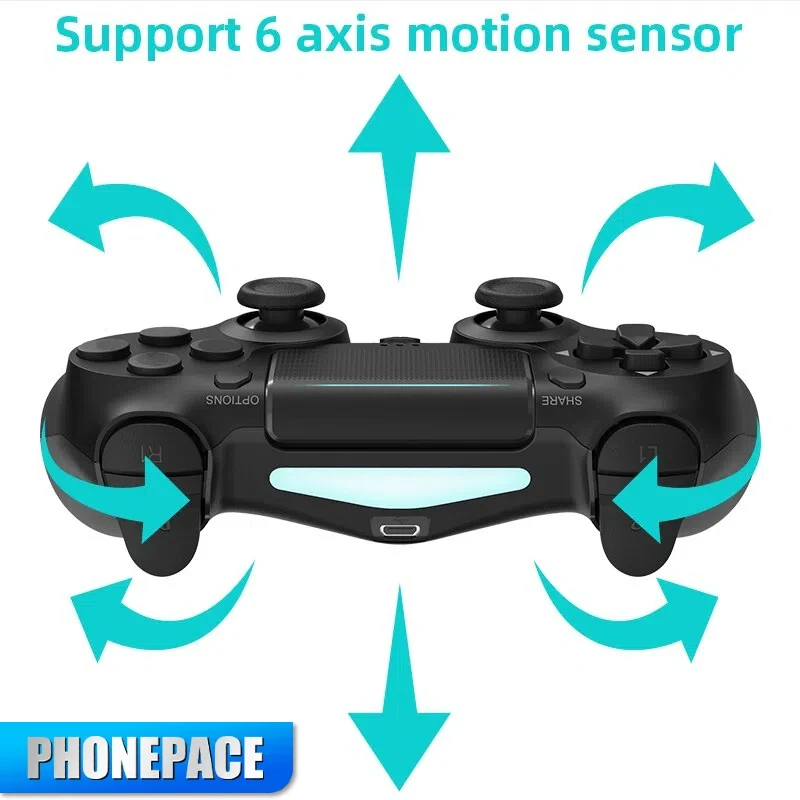 Controlador de juego Compatible con Bluetooth para PS4/Slim/Pro adecuado para PC controlador de vibración dual, adecuado para IOS/Android
