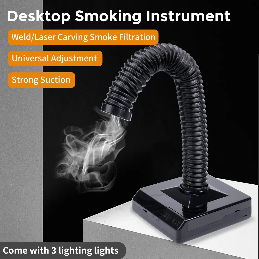 เลเซอร์ดูดควันกรองโลหะ Welding Fume Extractor Purifying ควันสําหรับเลเซอร์แกะสลัก/ตัด, การเผาไหม้ไม้, 3D เครื่องพิมพ์