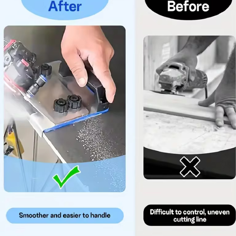 Glass cutter, Angle grinder Durable tile edge smooth stainless steel 45 degree chamfering tool suitable for most models