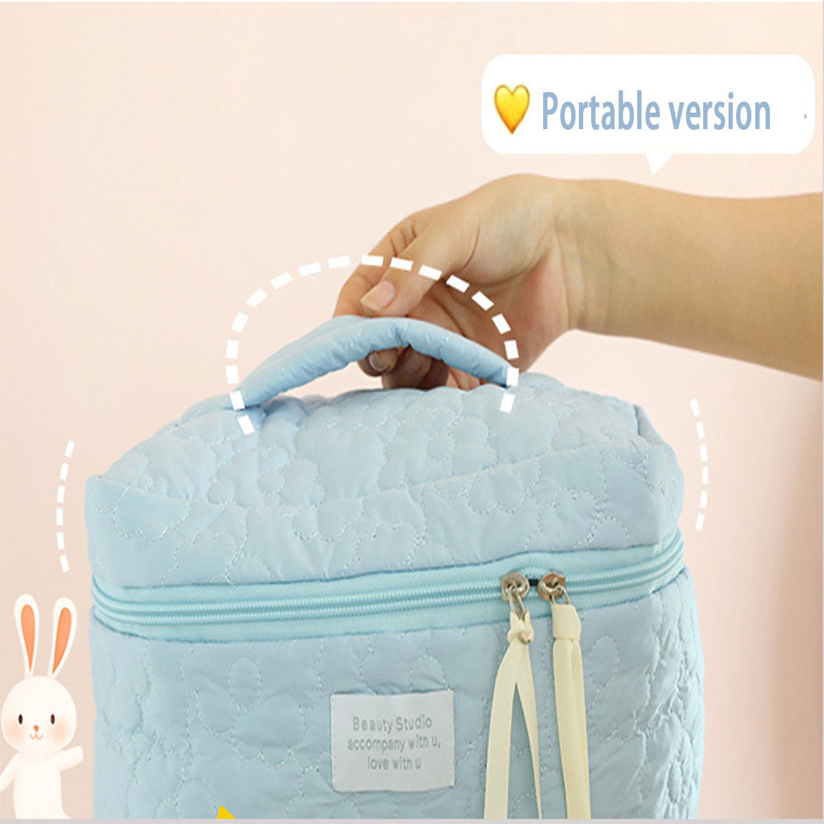 Ins Style Candy Color Make-uptas Nieuwe lichte luxe damestas Lipstick Pack Draagbare reiscosmetische opslag toilettas