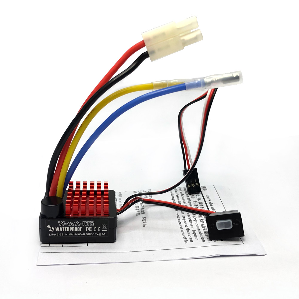 YSIDO 550 Combo Bürstenmotor 60 A Regler für 1:10 RC Crawler Axial SCX10 AXI03007 JL 90046 Traxxas TRX4 TRX6 RC Auto Boot Teile