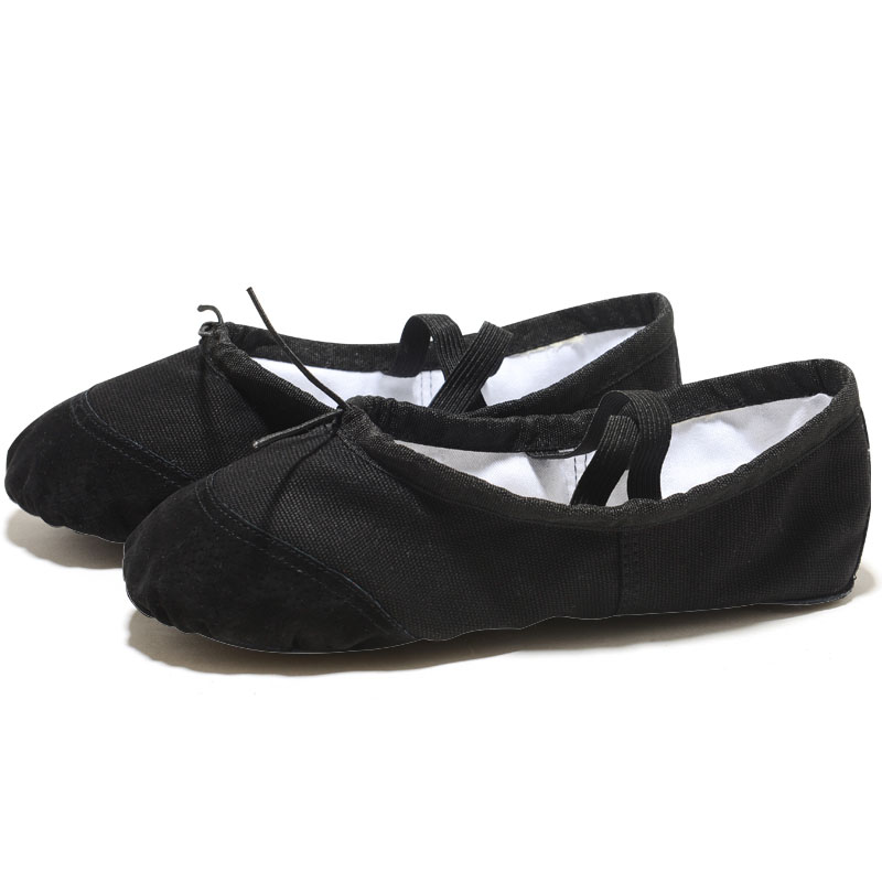 Bailarinas para niñas, zapatillas de baile de ballet de suela suave de lona, bailarinas de práctica para niños, zapatos de baile para mujer
