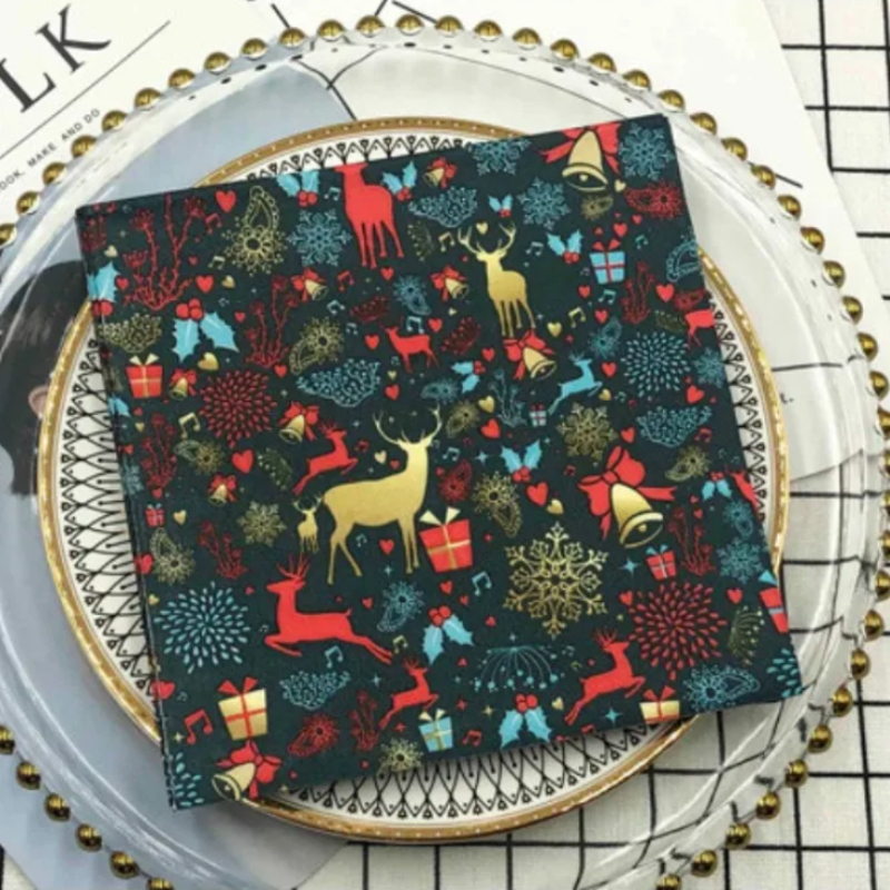 10/20 шт., декоративные бумажные салфетки с принтом лосят