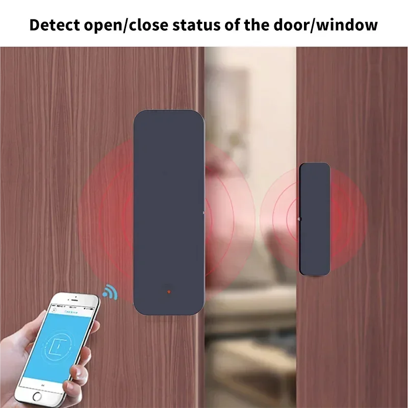 Tuya Zigbee Wifi Deursensor Raaminvoersensor Beveiliging Inbreker Magnetische sensor Alarm Smart Life Work met Alexa Google Home