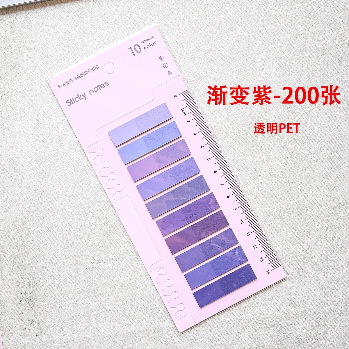 200 Sheets Transparent Sticky Notes Self-Adhesive Reading Annotation for Books Notepad Bookmarks Memo Pad Index Tabs
