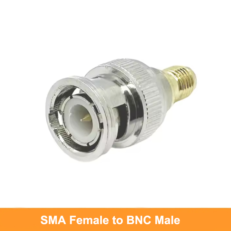 SMA BNC Koax-Stecker Messing verlustarmes BNC auf SMA männlich weiblich RF-Koaxial-Adapter für Ham-Handgriff-Radio-Antennenumwandlung